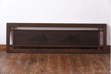 和製アンティーク　桐材くり抜き　桐紋の透かしが上品な欄間(明かり取り、明り取り)(1)