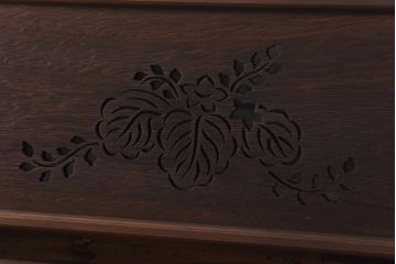 和製アンティーク　桐材くり抜き　桐紋の透かしが上品な欄間(明かり取り、明り取り)(1)