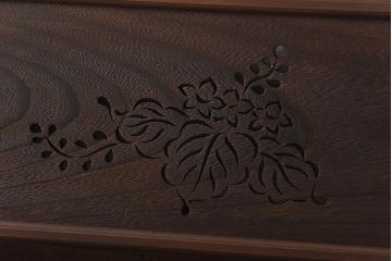 和製アンティーク　桐材くり抜き　桐紋の透かしが上品な欄間(明かり取り、明り取り)(1)