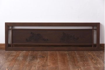 和製アンティーク　桐材くり抜き　桐紋の透かしが上品な欄間(明かり取り、明り取り)(1)