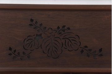 和製アンティーク　桐材くり抜き　桐紋の透かしが上品な欄間(明かり取り、明り取り)(1)