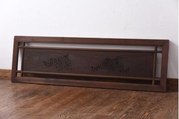 和製アンティーク　桐材くり抜き　桐紋の透かしが上品な欄間(明かり取り、明り取り)(1)