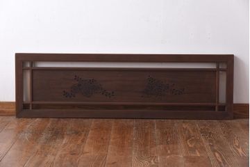 和製アンティーク　桐材くり抜き　桐紋の透かしが上品な欄間(明かり取り、明り取り)(2)