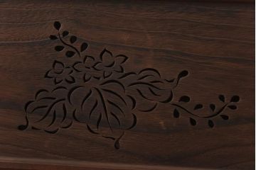 和製アンティーク　桐材くり抜き　桐紋の透かしが上品な欄間(明かり取り、明り取り)(2)