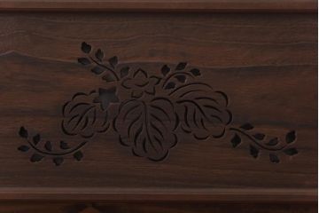 和製アンティーク　桐材くり抜き　桐紋の透かしが上品な欄間(明かり取り、明り取り)(2)
