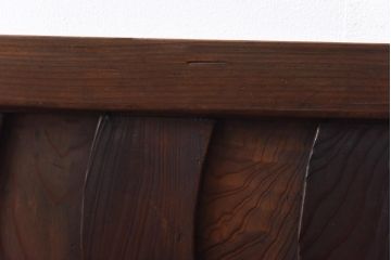 和製アンティーク　波型の桟が個性的な珍しい無双欄間(明かり取り、明り取り)(1)