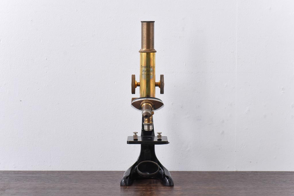 アンティーク雑貨　Ernst Leitz wetzlar No.231642 顕微鏡(マイクロスコープ、ライカ)