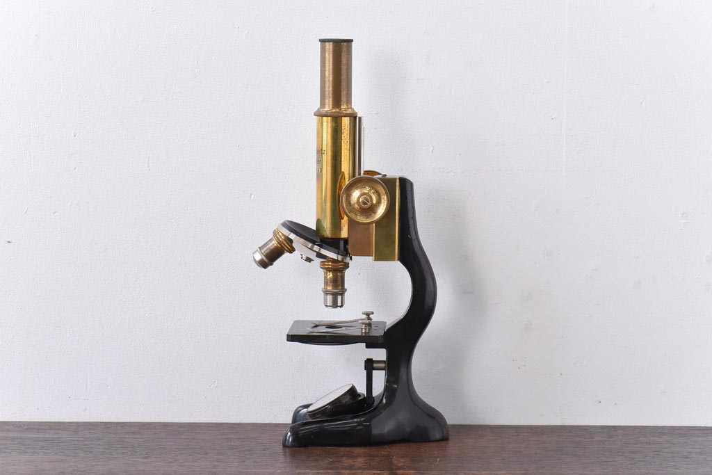 アンティーク雑貨　Ernst Leitz wetzlar No.231642 顕微鏡(マイクロスコープ、ライカ)