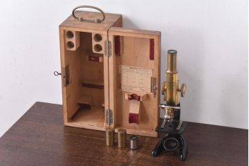アンティーク雑貨　Ernst Leitz wetzlar No.231642 顕微鏡(マイクロスコープ、ライカ)