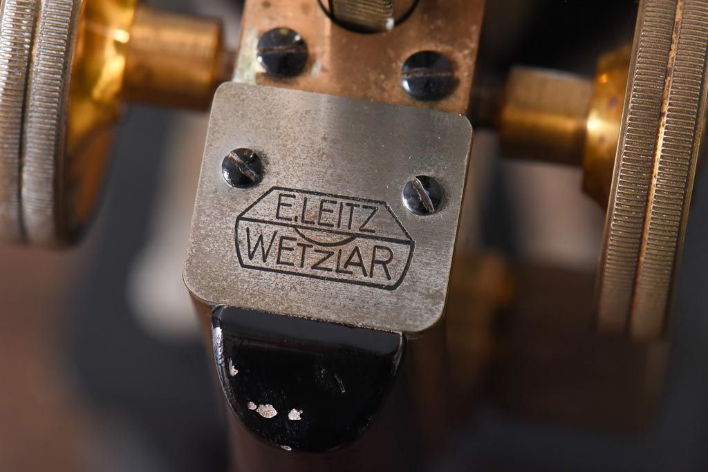 アンティーク雑貨　Ernst Leitz wetzlar No.231642 顕微鏡(マイクロスコープ、ライカ)