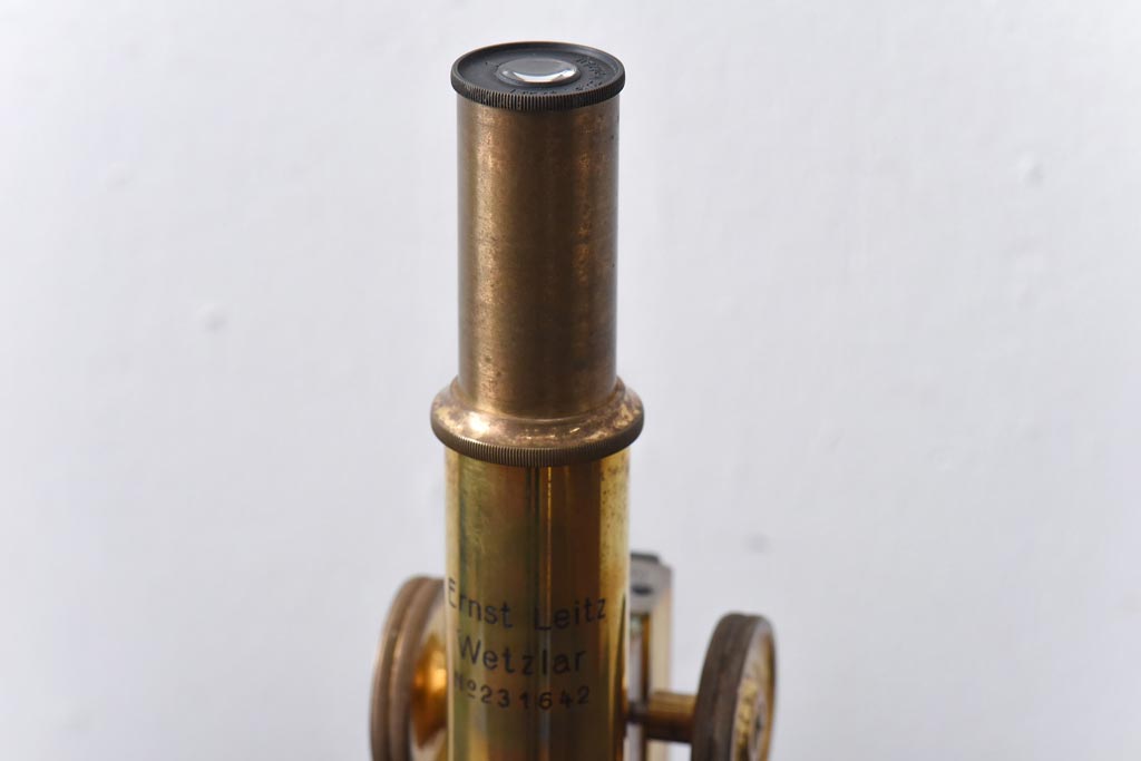 アンティーク雑貨　Ernst Leitz wetzlar No.231642 顕微鏡(マイクロスコープ、ライカ)