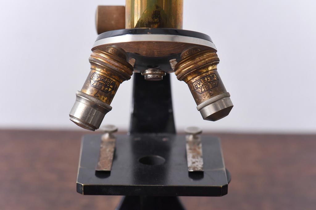 アンティーク雑貨　Ernst Leitz wetzlar No.231642 顕微鏡(マイクロスコープ、ライカ)