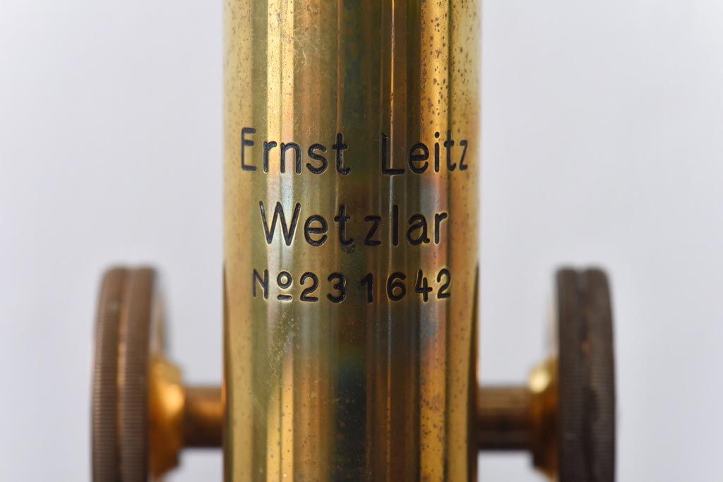アンティーク雑貨　Ernst Leitz wetzlar No.231642 顕微鏡(マイクロスコープ、ライカ)