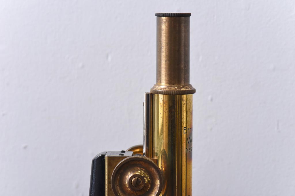 アンティーク雑貨　Ernst Leitz wetzlar No.231642 顕微鏡(マイクロスコープ、ライカ)