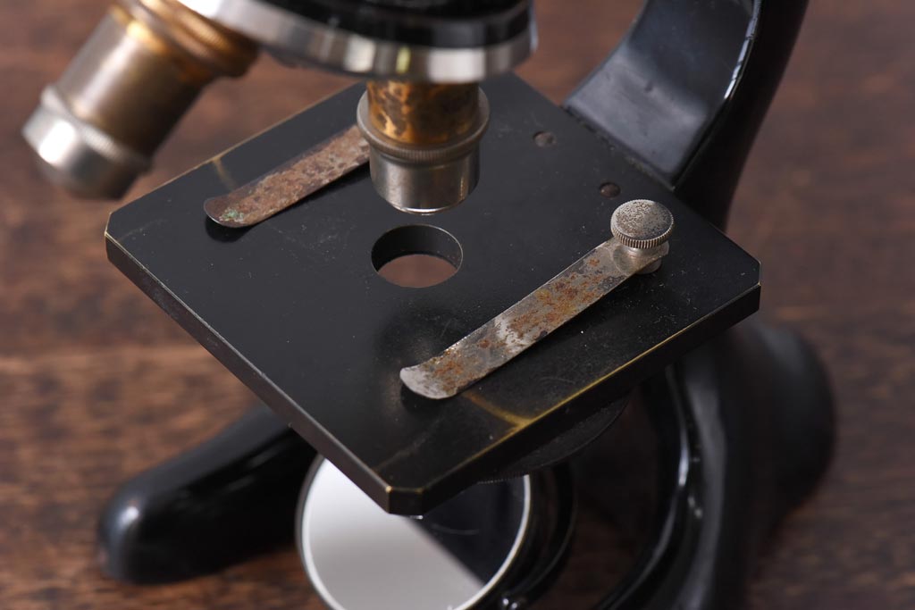 アンティーク雑貨　Ernst Leitz wetzlar No.231642 顕微鏡(マイクロスコープ、ライカ)