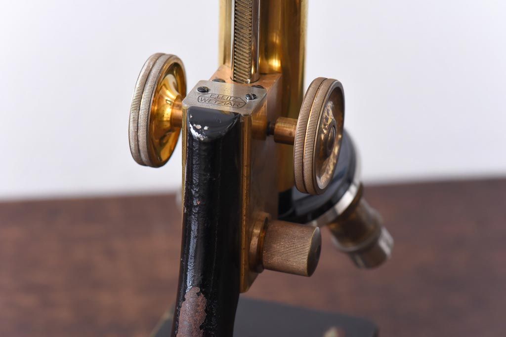 アンティーク雑貨　Ernst Leitz wetzlar No.231642 顕微鏡(マイクロスコープ、ライカ)