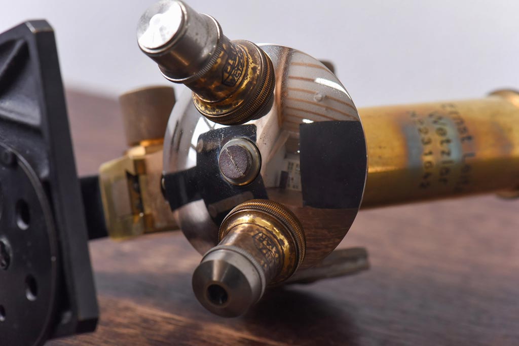 アンティーク雑貨　Ernst Leitz wetzlar No.231642 顕微鏡(マイクロスコープ、ライカ)