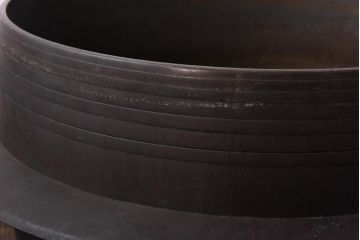 アンティーク雑貨　昭和中期　特大　口径52　銅製羽釜(つば釜)