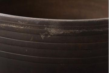 アンティーク雑貨　昭和中期　特大　口径52　銅製羽釜(つば釜)