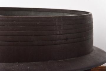 アンティーク雑貨　昭和中期　特大　口径52　銅製羽釜(つば釜)