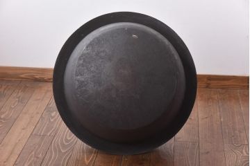 アンティーク雑貨　昭和中期　特大　口径52　銅製羽釜(つば釜)