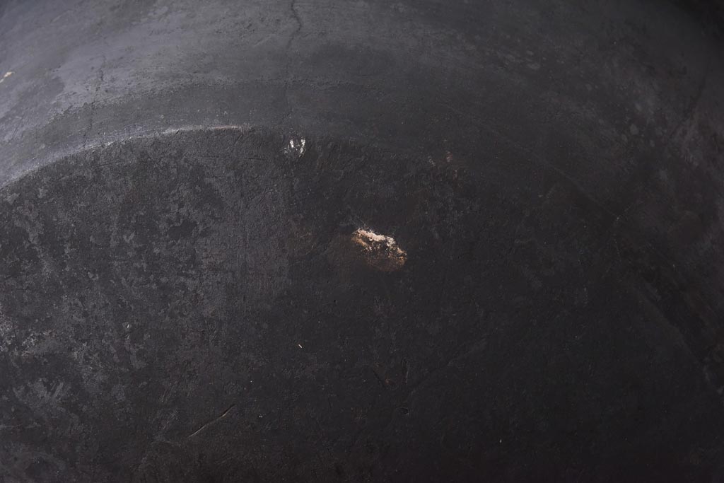 アンティーク雑貨　昭和中期　特大　口径52　銅製羽釜(つば釜)