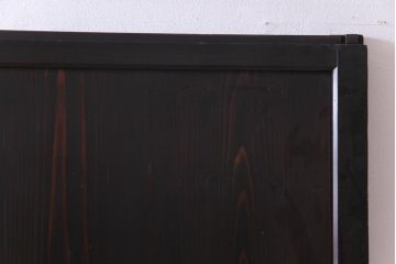 和製アンティーク　障子紙貼り　明治大正期の風情あふれる板戸2枚セット(引き戸、建具)