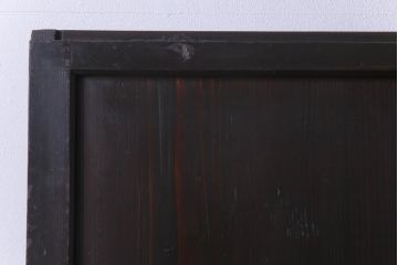 和製アンティーク　障子紙貼り　明治大正期の風情あふれる板戸2枚セット(引き戸、建具)