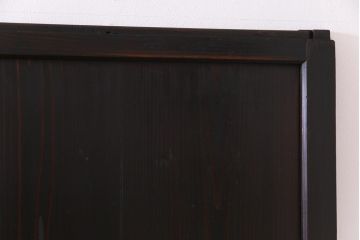 和製アンティーク　障子紙貼り　明治大正期の風情あふれる板戸4枚セット(引き戸、建具)