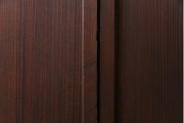 和製アンティーク　大正昭和初期　杉材柾目　幅狭タイプ　しっとりとした木肌が上品な板戸2枚セット(建具、引き戸)