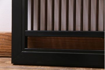 昭和初期　漆塗りが上品な雰囲気醸し出す筬(おさ)欄間(欄間、明り取り)