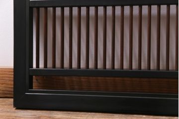 昭和初期　漆塗りが上品な雰囲気醸し出す筬(おさ)欄間(欄間、明り取り)