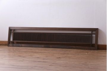 昭和期　細かな縦桟が美しいモダンな雰囲気の筬欄間(欄間、明り取り、装飾品)