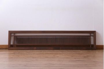 和製アンティーク　桐材　素朴な木味が風情を感じさせる欄間(筬欄間、明り取り)