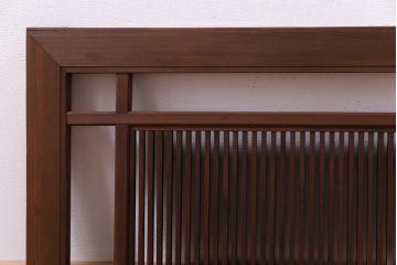 和製アンティーク　桐材　素朴な木味が風情を感じさせる欄間(筬欄間、明り取り)