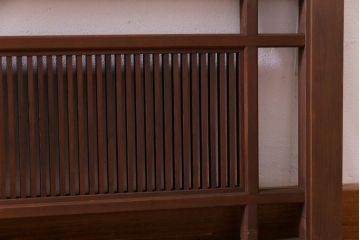 和製アンティーク　桐材　素朴な木味が風情を感じさせる欄間(筬欄間、明り取り)
