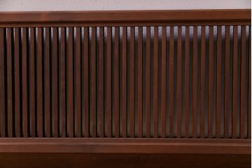 和製アンティーク　桐材　素朴な木味が風情を感じさせる欄間(筬欄間、明り取り)