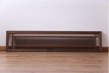 和製アンティーク　桐材　素朴な木味が風情を感じさせる欄間(筬欄間、明り取り)