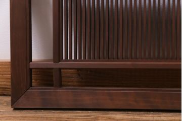 和製アンティーク　桐材　素朴な木味が風情を感じさせる欄間(筬欄間、明り取り)