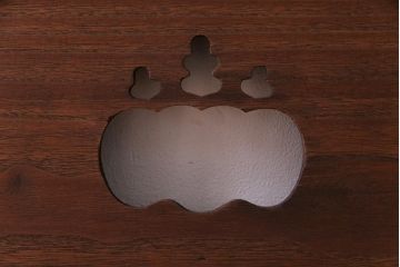 和製アンティーク　桐紋　素朴な透かし意匠が魅力の欄間(明り取り)(1)