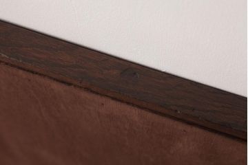 アンティーク雑貨　昭和レトロ　ナラ材　趣きのある虎斑が目を引くウォールミラー(壁掛け鏡)