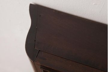 アンティーク雑貨　AICHI(アイチ、愛知時計電機)　手巻き式　シックなデザインの掛け時計(柱時計、振り子時計)