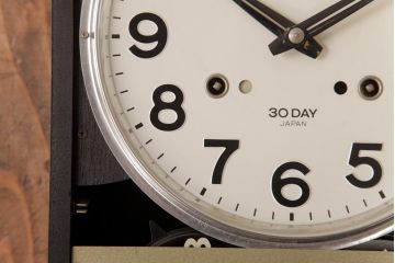 アンティーク雑貨　SEIKO(セイコー)　30DAY・1ヵ月巻　手巻き式　日付曜日付き掛け時計(柱時計、振り子時計)