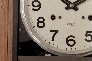 アンティーク雑貨　SEIKO(セイコー)　30DAY・1ヵ月巻　手巻き式　TIME DATER　日付曜日付き掛け時計(柱時計、振り子時計)