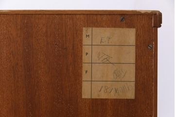 ヴィンテージ家具　イギリスビンテージ　北欧テイストなペイントサイドボード(収納棚)