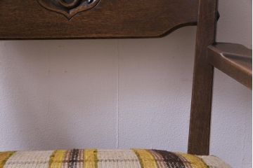 ヴィンテージ家具　ビンテージ　神戸洋家具　永田良介商店　凛とした風格を漂わせるシングルソファ(1人掛け、アームチェア)(1)