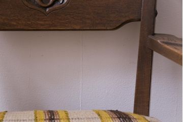 ヴィンテージ家具　ビンテージ　神戸洋家具　永田良介商店　凛とした風格を漂わせるシングルソファ(1人掛け、アームチェア)(2)