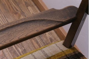 ヴィンテージ家具　ビンテージ　神戸洋家具　永田良介商店　凛とした風格を漂わせるシングルソファ(1人掛け、アームチェア)(2)