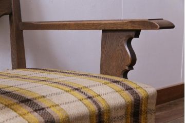ヴィンテージ家具　ビンテージ　神戸洋家具　永田良介商店　凛とした風格を漂わせるシングルソファ(1人掛け、アームチェア)(2)