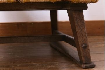 ヴィンテージ家具　ビンテージ　神戸洋家具　永田良介商店　凛とした風格を漂わせるシングルソファ(1人掛け、アームチェア)(2)